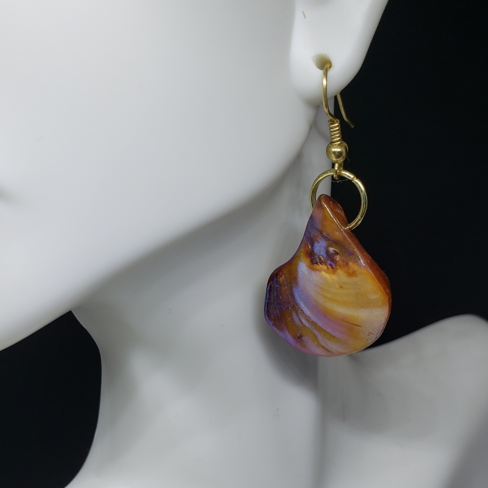 Amber Teardrop Earrings
